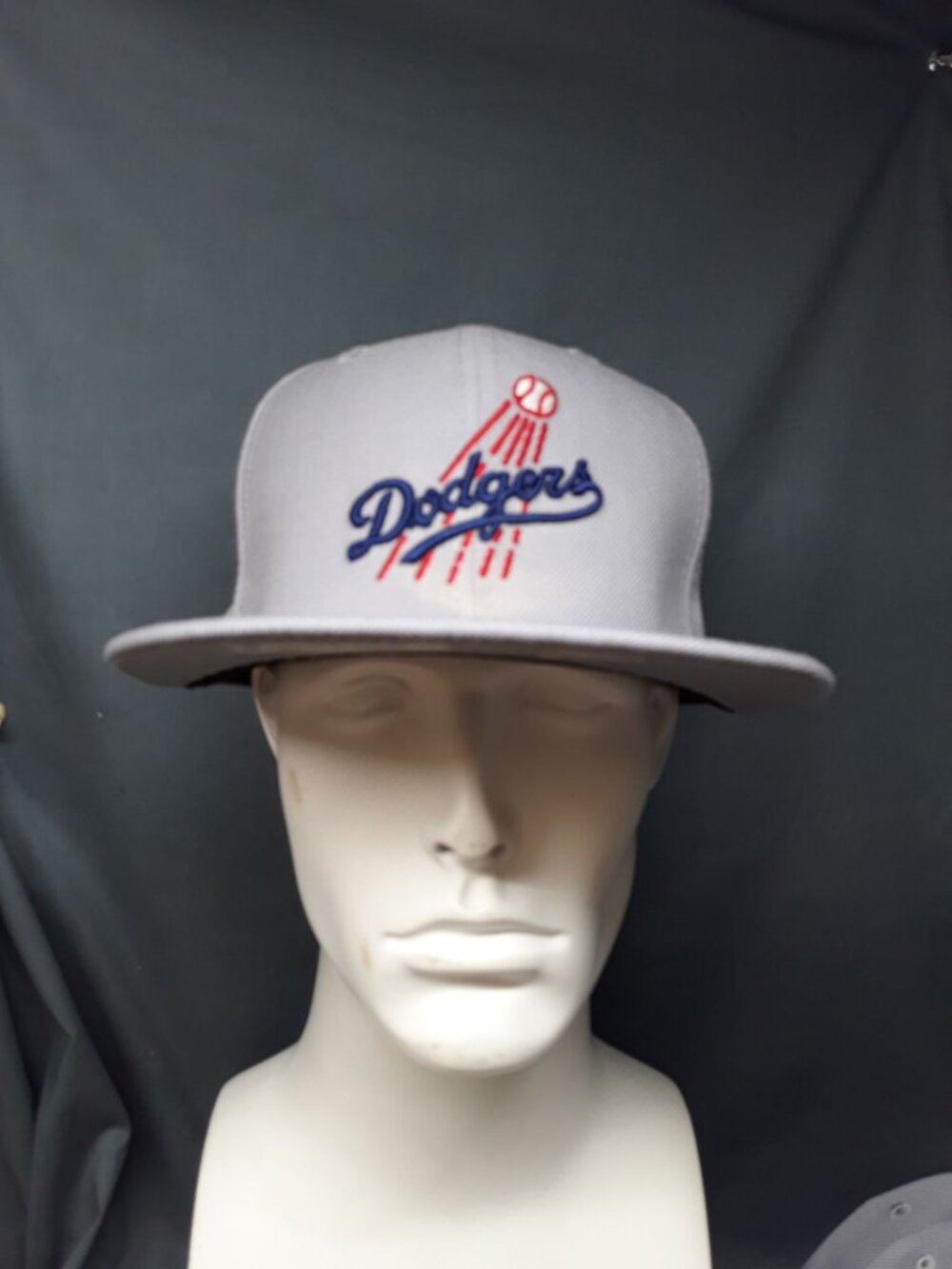 New Era 59-Fifty Men's Fitted Los Angeles Dodgers Hat Grey Size 7 NEW  WITH TAGS